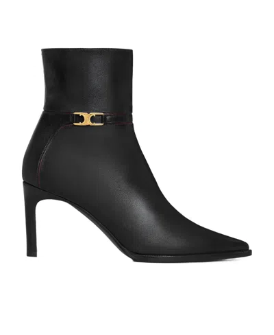 CELINE CELINE VERNEUIL ANKLE BOOT WITH TRIOMPHE IN CALFSKIN