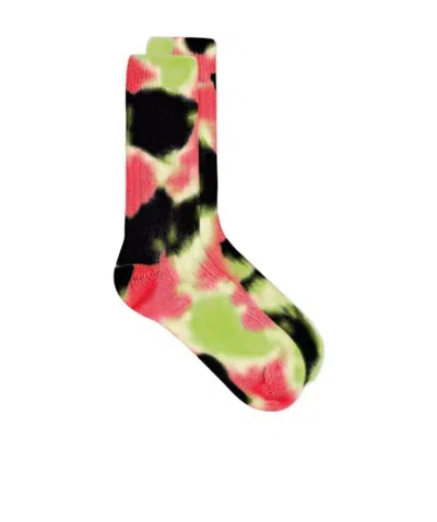 Celine Logo Socks In Multicolor
