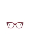 Celine Logo Square Frame Flat Mirror In Red