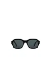 Celine Logo Square Frame Sunglasses In Gray