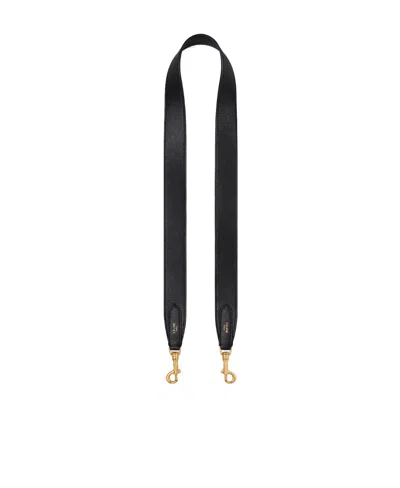 Celine Logo Strap In Black