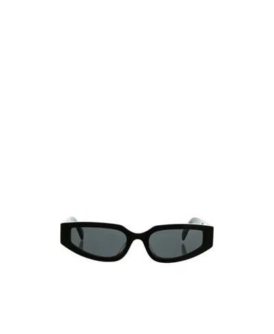 Celine Logo Sunglasses In Black