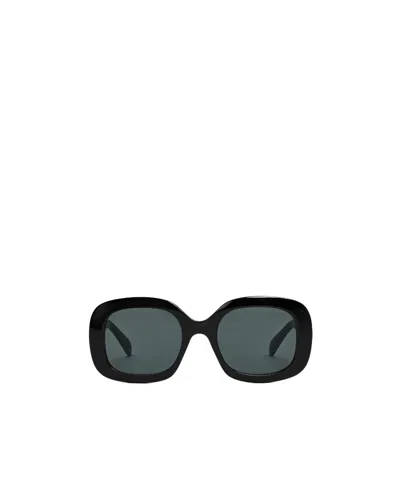 Celine Logo Sunglasses In Black