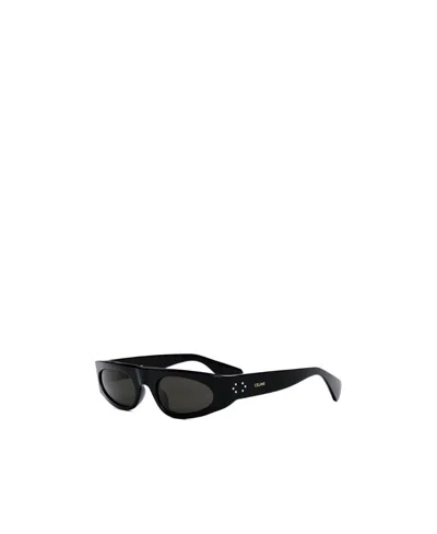 Celine Logo Sunglasses In Black