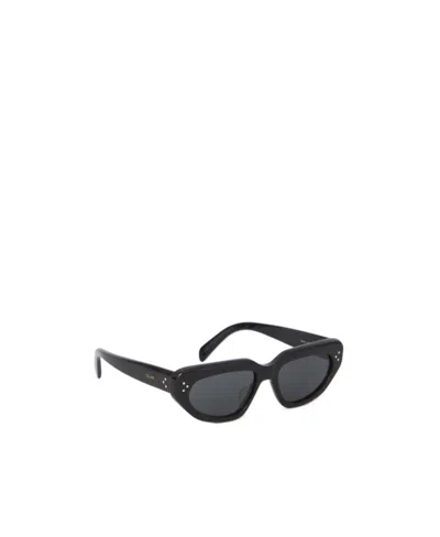 Celine Logo Sunglasses In Black