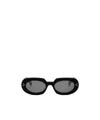 Celine Bold 3 Dots Acetate Oval Sunglasses In Black