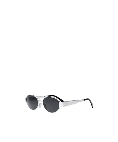 Celine Logo Sunglasses In Black