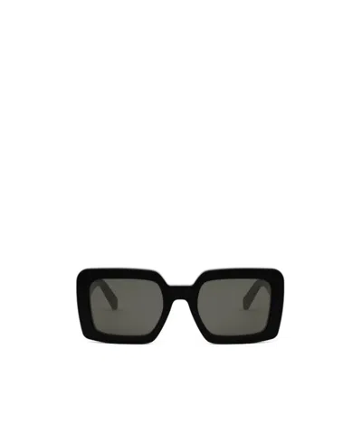 Celine Logo Sunglasses In Black