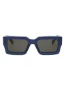 Celine Bold 3 Dots 54mm Rectangular Sunglasses In Black