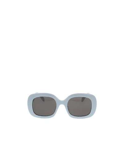 Celine Logo Sunglasses In Blue