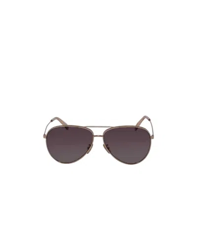 Celine Logo Sunglasses In Brown