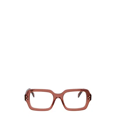 Celine Logo Sunglasses In Brown