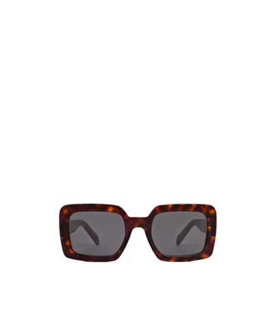 Celine Logo Sunglasses In Gray