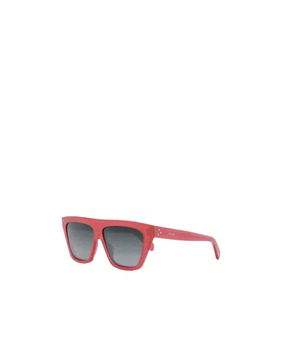 Celine Logo Sunglasses In Gray