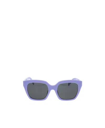 Celine Logo Sunglasses In Gray