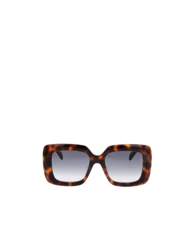 Celine Logo Sunglasses In Gray