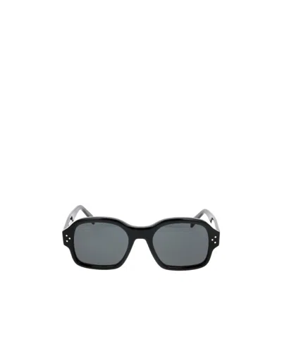 Celine Logo Sunglasses In Gray