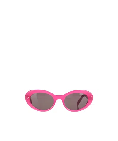 Celine Logo Sunglasses In Gray