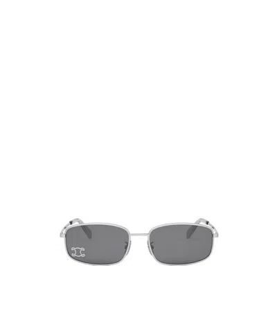 Celine Logo Sunglasses In Gray