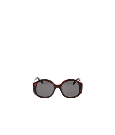 Celine Logo Sunglasses In Gray