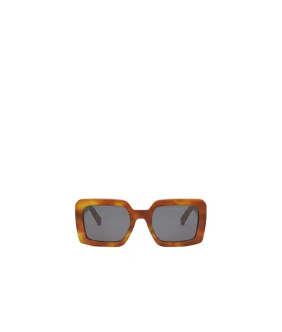 Celine Logo Sunglasses In Gray
