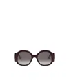 Celine Maxi Triomphe 54mm Round Sunglasses In Gray
