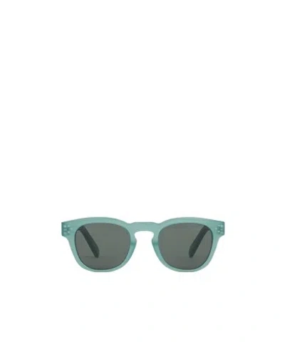 Celine Logo Sunglasses In Green