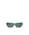 Celine Logo Sunglasses In Green