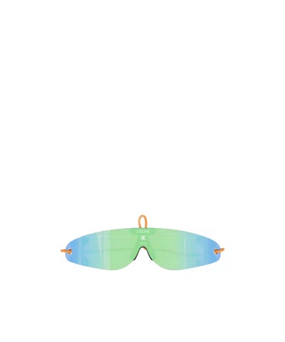 Celine Logo Sunglasses In Multi