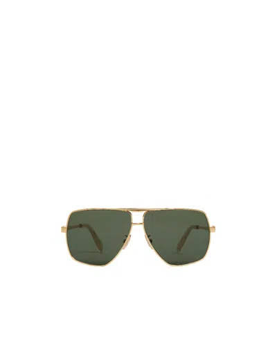 Celine Logo Sunglasses In Green