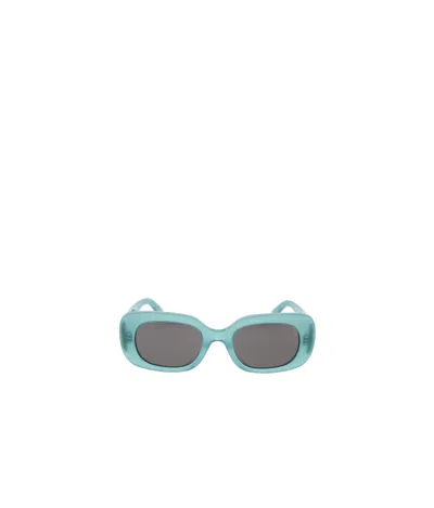 Celine Logo Sunglasses In Green