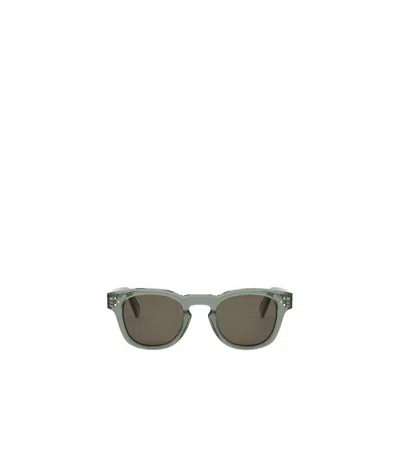 Celine Logo Sunglasses In Green