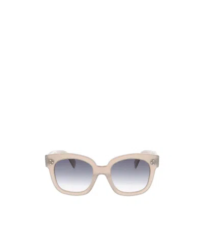 Celine Logo Sunglasses In Multicolor