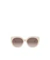 Celine Bold 3 Dots 56mm Butterfly Sunglasses In Nude