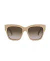 Celine Triomphe 55mm Round Sunglasses In Nude