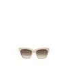 Celine Womens Cream Cl40253i Triomphe Square-frame Acetate Sunglasses In Brown