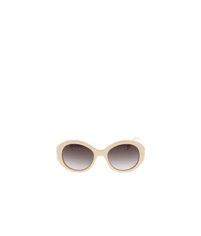 Celine Logo Sunglasses In Nude