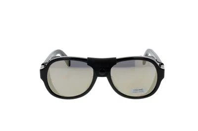 Celine Logo Sunglasses In Nude