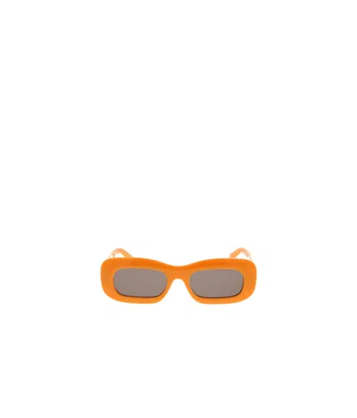 Celine Logo Sunglasses In Orange