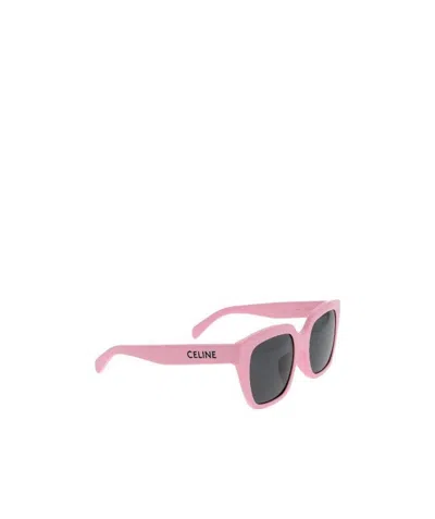 Celine Logo Sunglasses In Pink