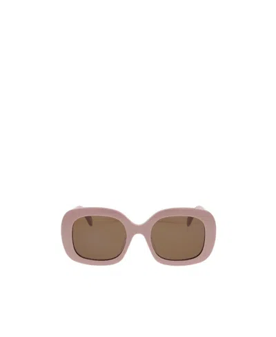 Celine Logo Sunglasses In Pink