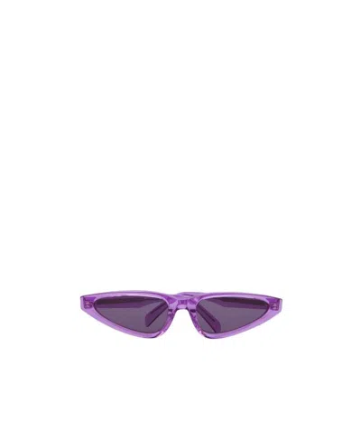Celine Logo Sunglasses In Purple