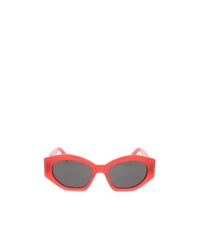Celine Logo Sunglasses In Red