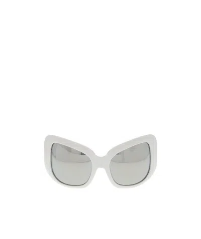 Celine Logo Sunglasses In White