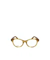 Celine Logo Transparent Flat Lens In Yellow