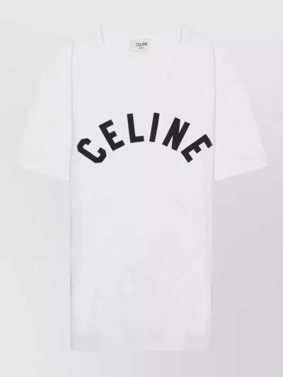Celine Logo T-shirt In White