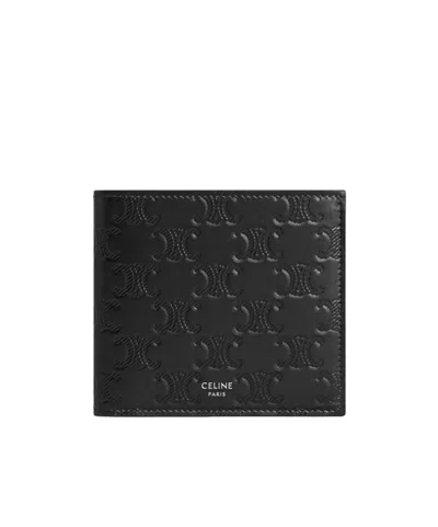 Celine Double-folded Wallet In Black