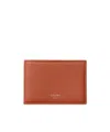 Celine Logo Wallet In Brown