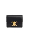 Celine Logo Wallet In Nude