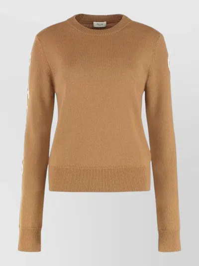 Celine Logo Wool Cashmere Jumper